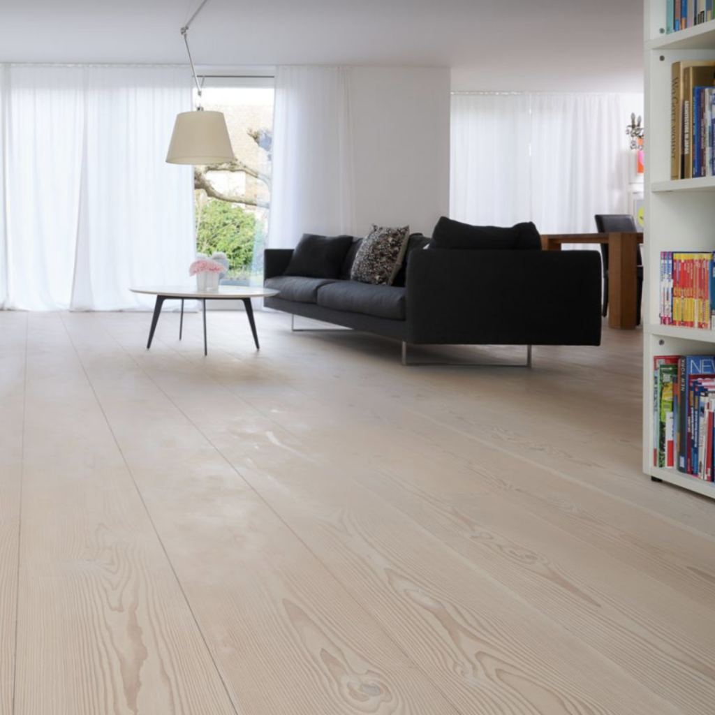 Hiram Habitat - Douglas fir wide plank flooring